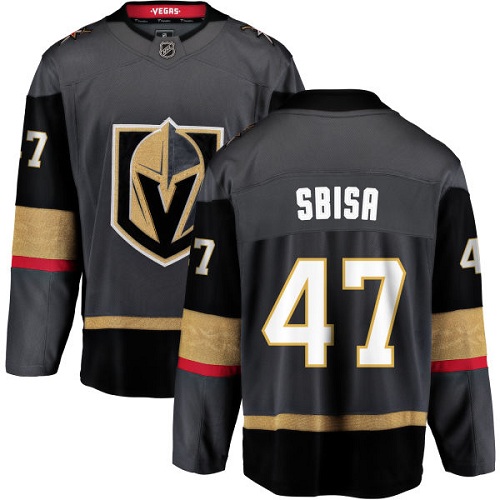 Herren Vegas Golden Knights Eishockey Trikot Luca Sbisa #47 Breakaway Schwarz Fanatics Branded Heim